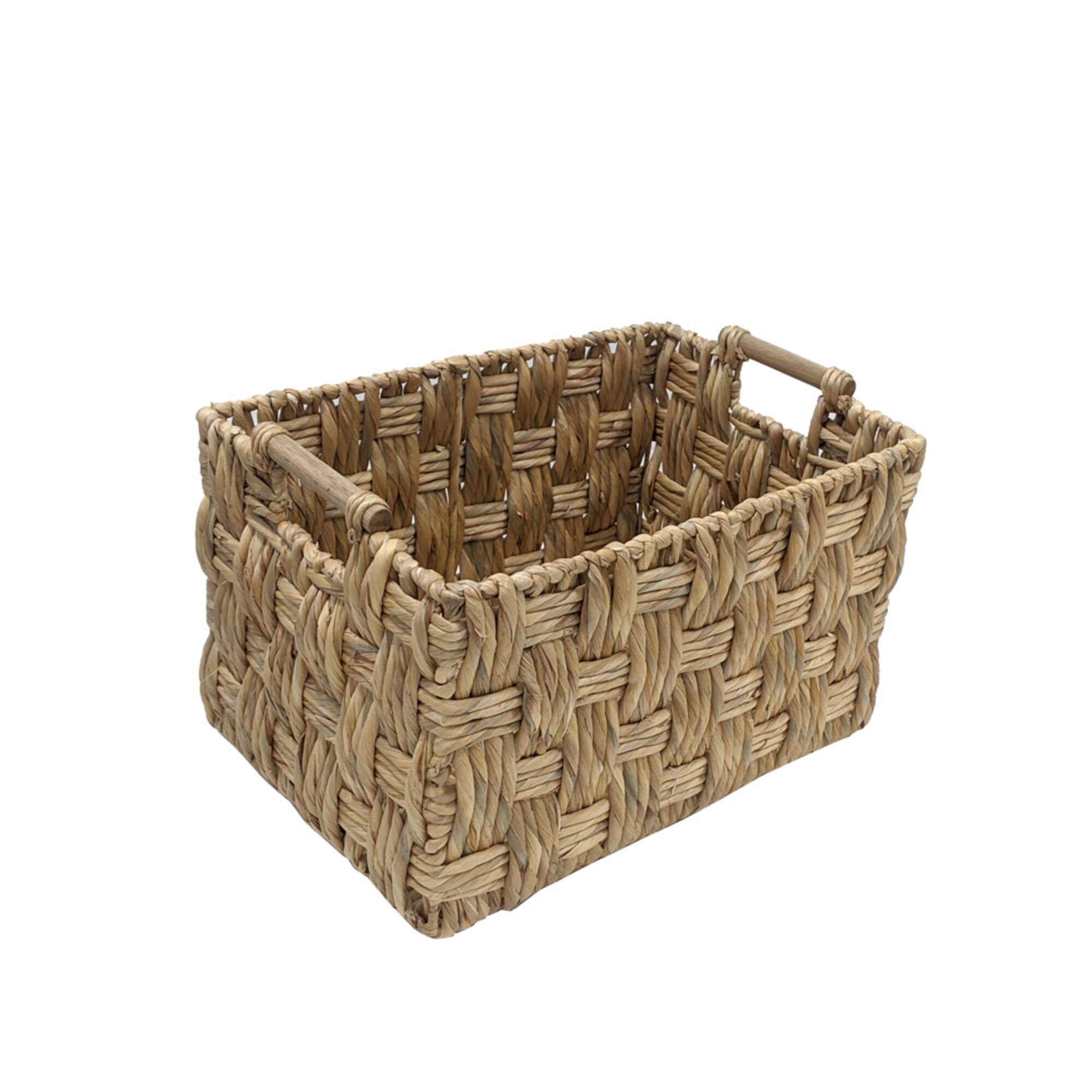 Chunky Woven Water Hyacinth Basket by Ashland